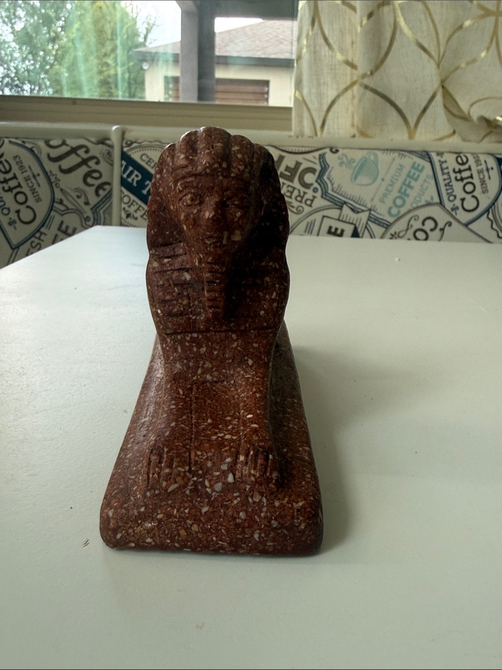 Brown granite Sphinx Sculpture - Decorative Home Art